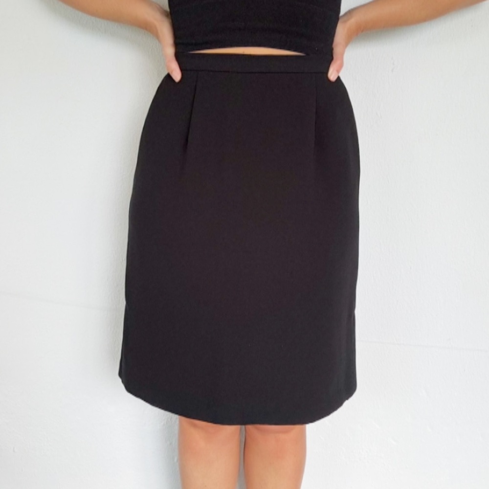 Vintage Sport Collection black high rise professional pencil skirt size 10